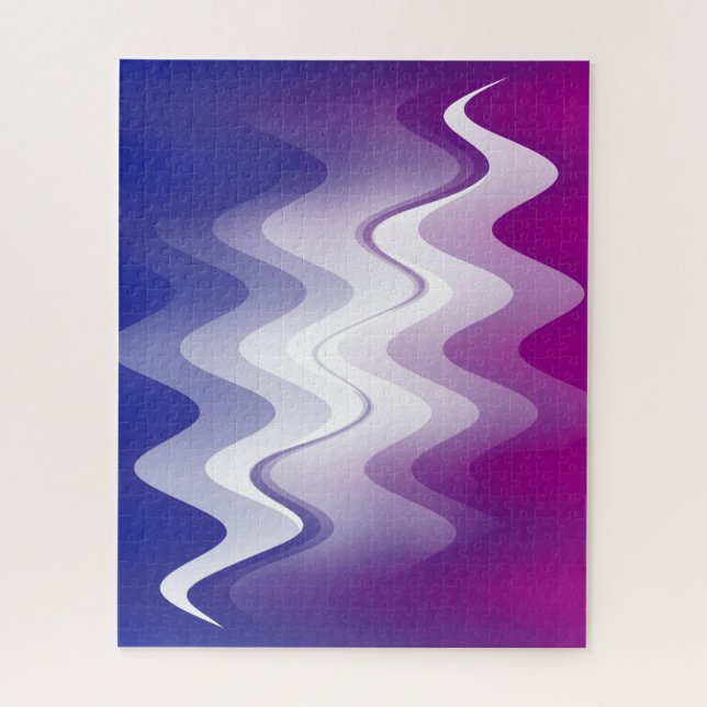 Puzzle Blanco morado azul (Vertical)