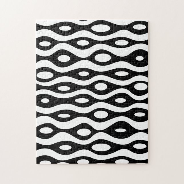 Puzzle Blanco y negro orgánico (Vertical)