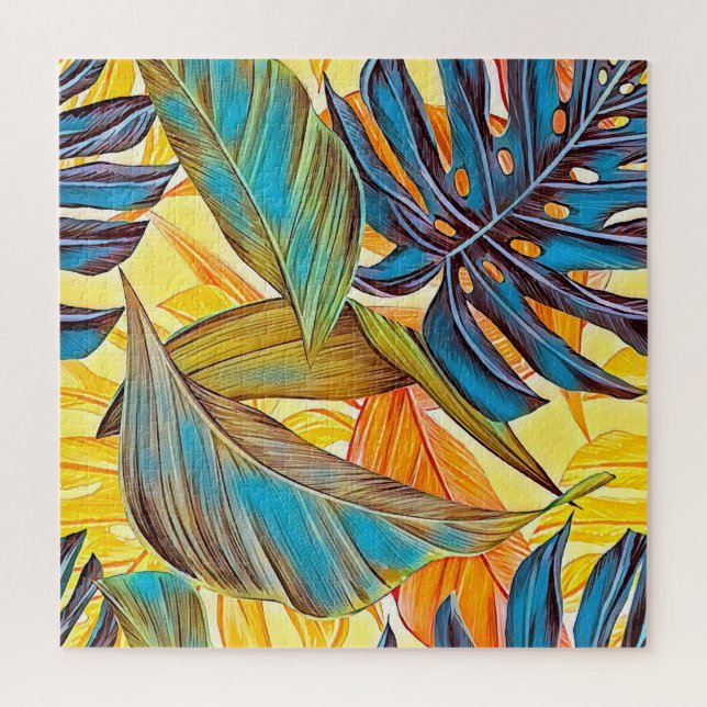 Puzzle Blätter en Farben (Vertical)