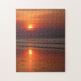 Puzzle Blazing Beach Sunset - 11x14 - 252 pcs