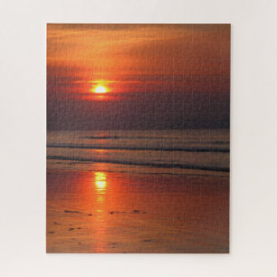 Puzzle Blazing Beach Sunset - 16x20 - 520 pcs