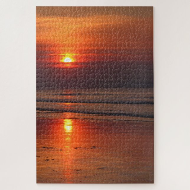 Puzzle Blazing Beach Sunset - 20x30 - 1014 pcs (Vertical)