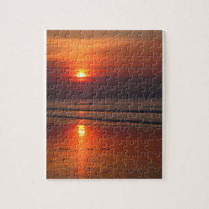 Puzzle Blazing Beach Sunset - 8x10 - 110 pcs.