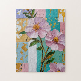 Puzzle Bloc de notas con iluminación floral