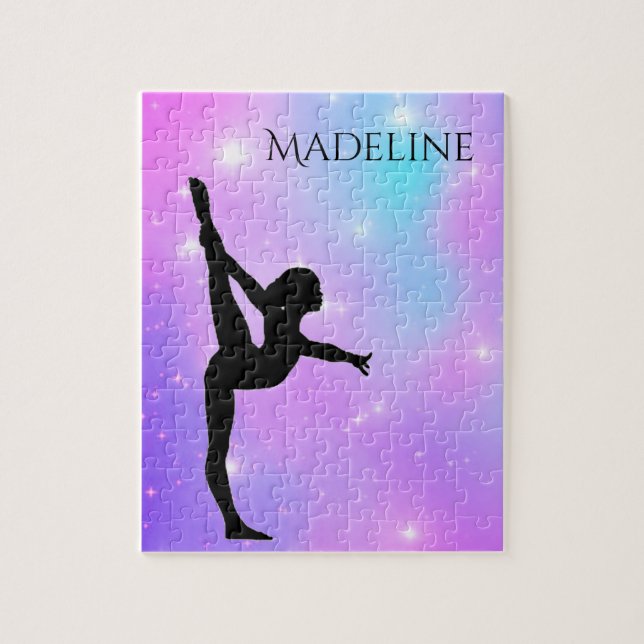 Puzzle Bloc de notas de degradado púrpura de chicas (Vertical)