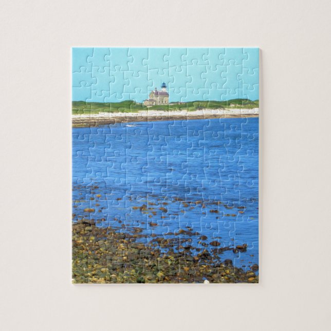 Puzzle Block Island de la luz del norte (Vertical)
