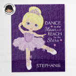 Puzzle Blonde Ballerina<br><div class="desc">Personalice el rompecabezas de Ballerina Multicultural. Por favor,  revisa más de mis regalos personalizados de Ballerina.</div>