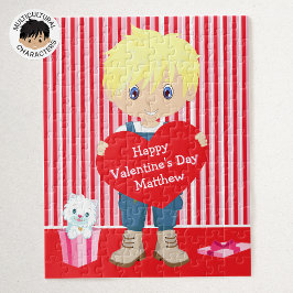 Puzzle Blonde Valentine Boy