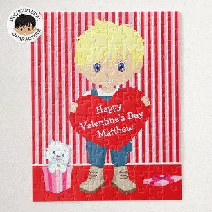 Puzzle Blonde Valentine Boy