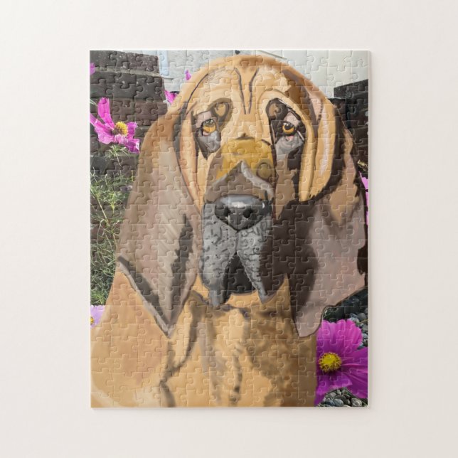 Puzzle Bloodhound contra el Cosmos Rosa (Vertical)
