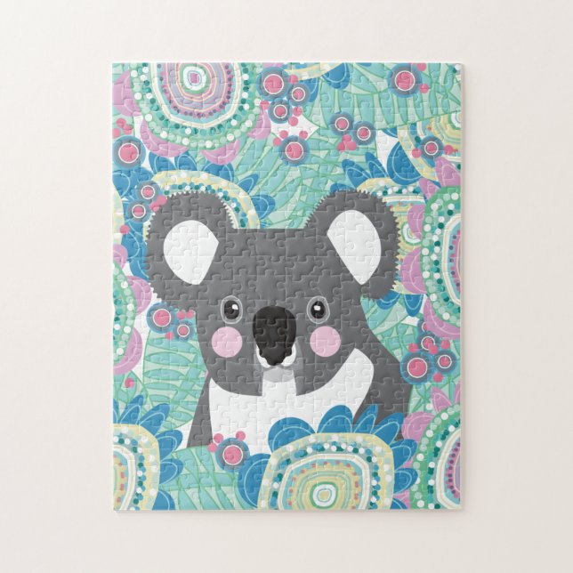 Puzzle Bloom tropical de Koala (Vertical)