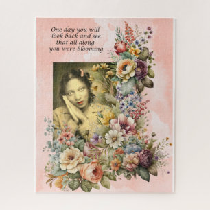 Puzzle "Blooming all Along" cita chica bonito y flores
