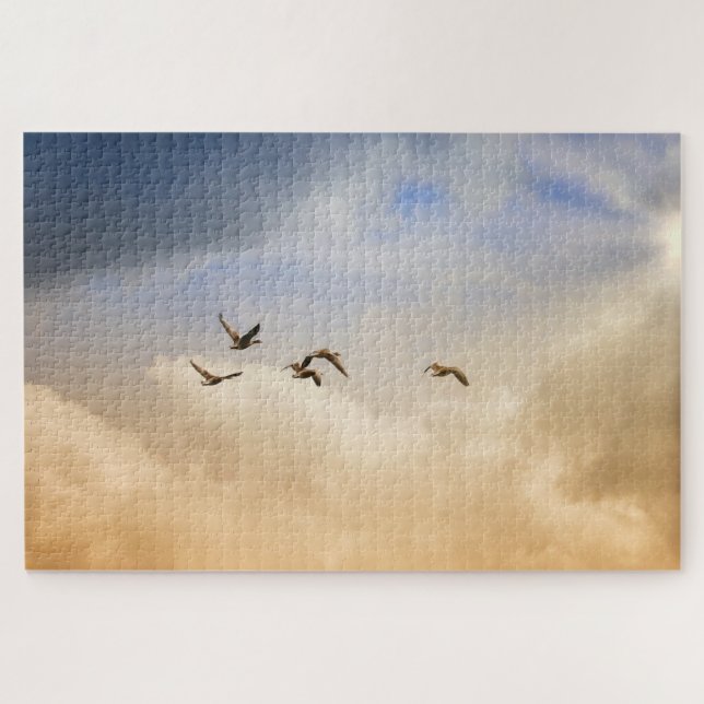 Puzzle Bloqueo de aves en vuelo (Horizontal)