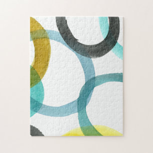 Puzzle Bloqueo de los círculos amarillos y azules