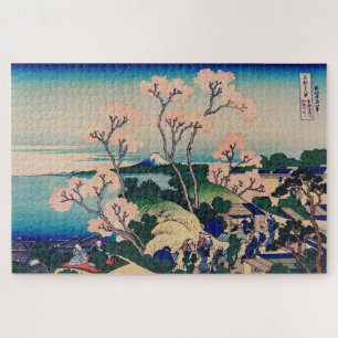 Puzzle Bloqueo de madera japonés: Sakura Monte Fuji