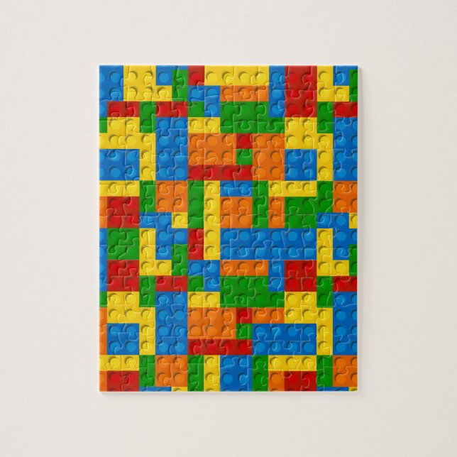Puzzle bloques de plástico coloridos (Vertical)