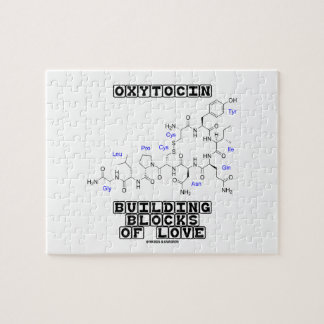 Puzzle Bloques huecos de la oxitocina del amor (química)