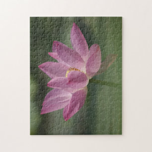 Puzzle Blossom de Lotus rosado sagrado - Arte Serene Zen