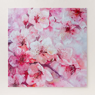 Puzzle Blossom de pepita rosa suave vintage
