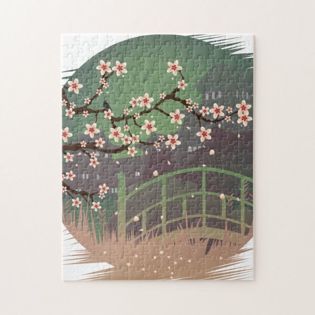Puzzle Blossom Sundown (Vertical)