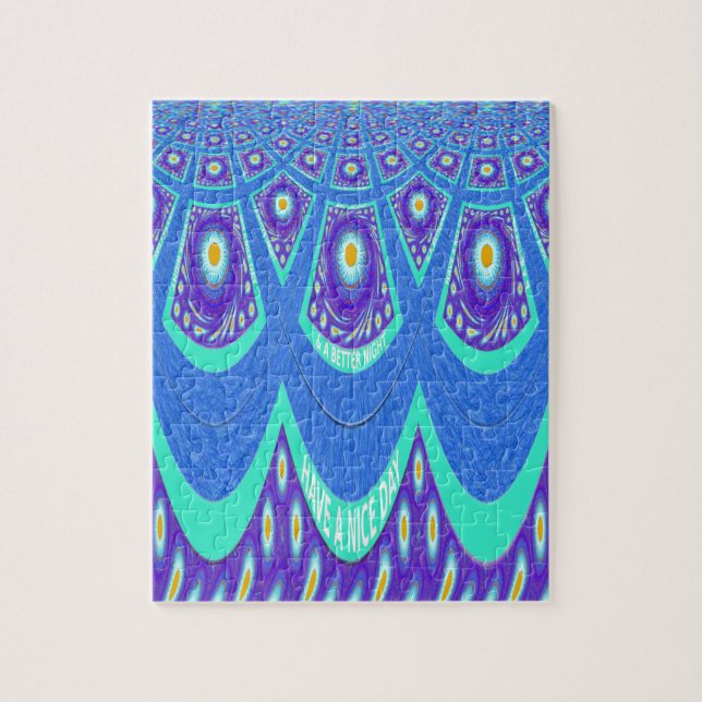 Puzzle Blue batik (Vertical)