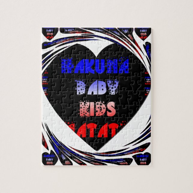 Puzzle Blue Black Hakuna Matata Baby Kids Design.png (Vertical)