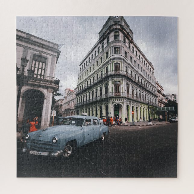 Puzzle Blue Classic Vintage (Vertical)