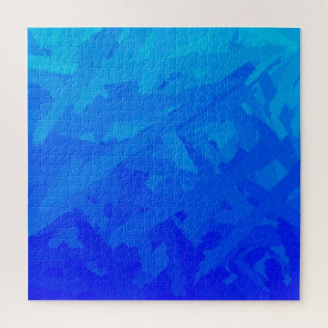 Puzzle Blue Gradient Abstract  (Vertical)