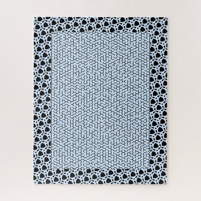 Puzzle Blue Hexagon Maze (Vertical)