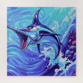 Puzzle Blue Marlin Leap
