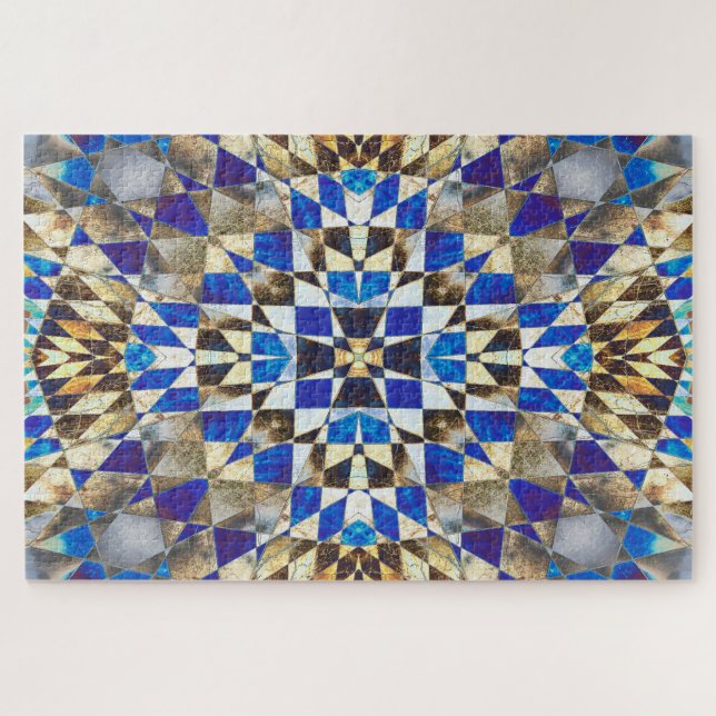 Puzzle Blue Parquet (Horizontal)