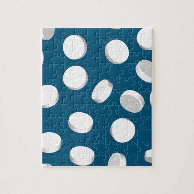 Puzzle blue pills drugs (Vertical)