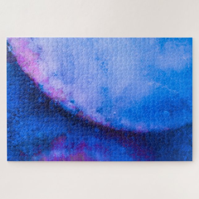 Puzzle Blue Pink Abstract Impossible (Horizontal)
