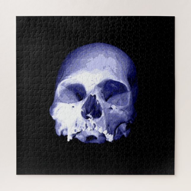Puzzle Blue Skull (Vertical)