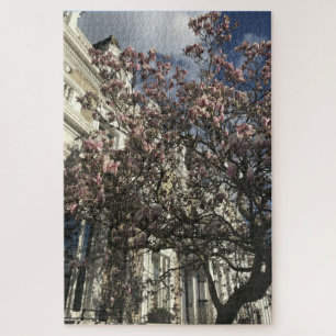 Puzzle Blue Sky and Cherry Blossoms, Chelsea, Londres Rei