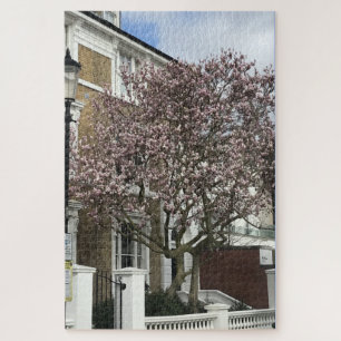Puzzle Blue Sky and Cherry Blossoms, Chelsea, Londres Rei