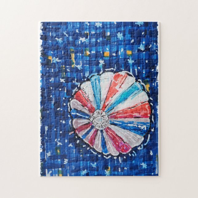 Puzzle Blue Sky Hot Air Balloon (Vertical)
