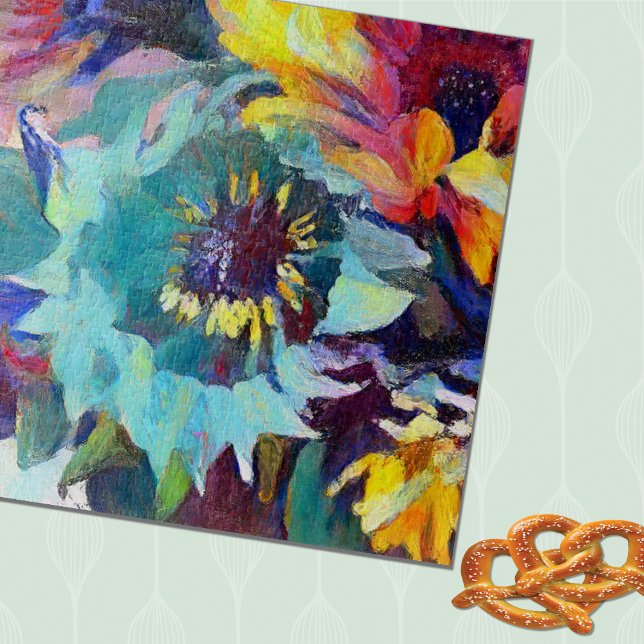 Puzzle Blue Sunflower (Subido por el creador)