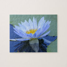 Puzzle Blue Water Lily