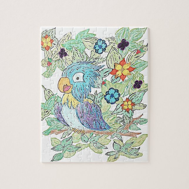 Puzzle Bluebird (Vertical)