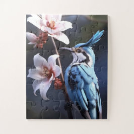 Puzzle Bluejay y Flores