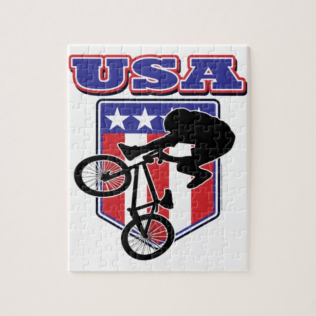 Puzzle BMX Biker de USA (Vertical)
