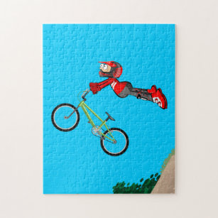 Puzzle BMX ciclismo extremo niño salta al vacío