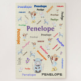 Puzzle BO PEEP NURSERY RHYME Word Cloud Name College