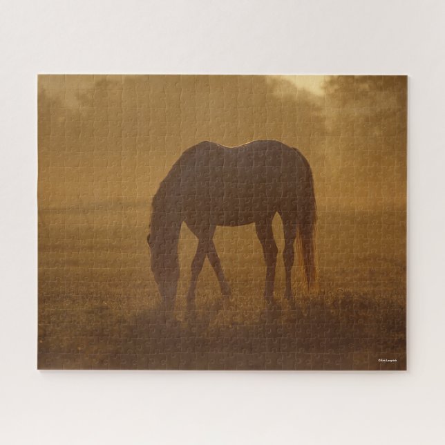 Puzzle Bob Langrish | Amanecer de caza de caballos (Horizontal)
