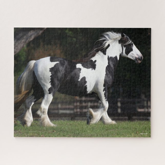 Puzzle Bob Langrish Camina gitana blanca y negra (Horizontal)