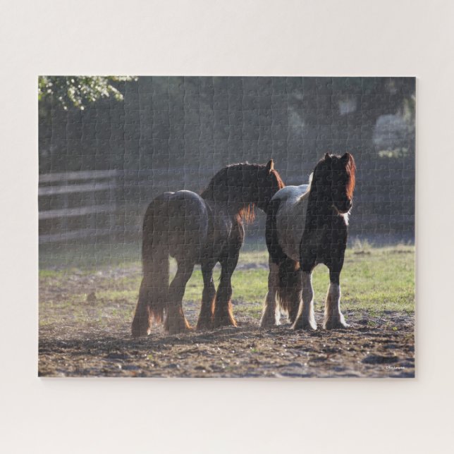 Puzzle Bob Langrish | Dos Vanners Gitanos Con Luz De Fond (Horizontal)