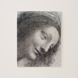 Puzzle Boceto de la cabeza de la Virgen de Leonardo da Vi