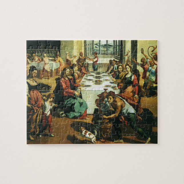 Puzzle Boda de Cana por Andrea Boscoli, arte renacentista (Horizontal)