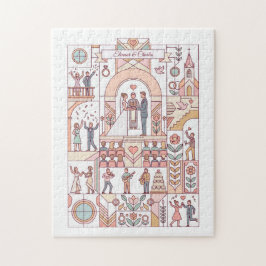 Puzzle Boda de Cuento de Art Deco